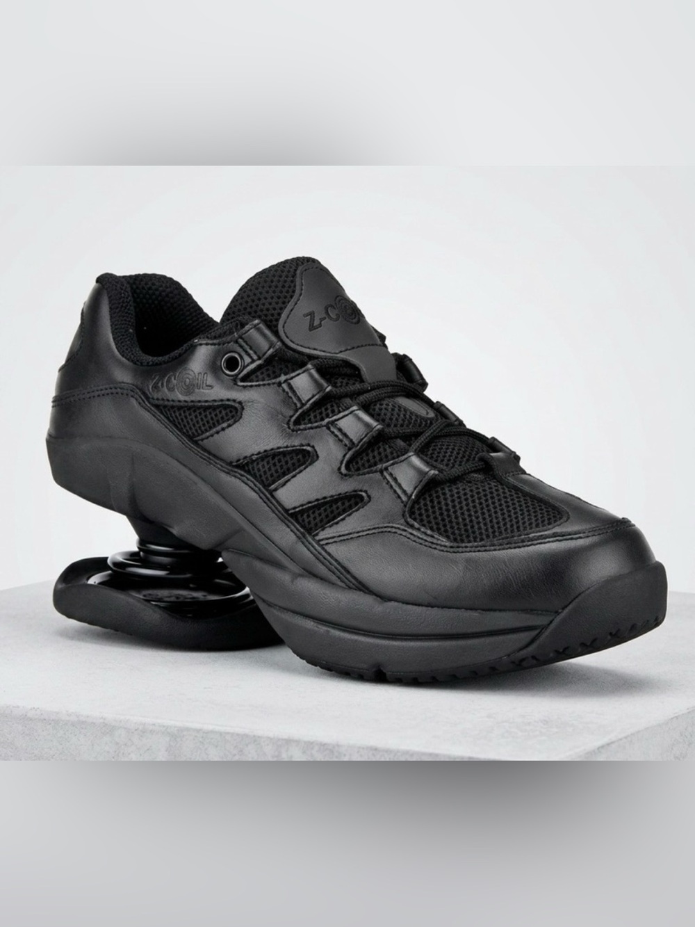Z-Coil Men’s Black Athletic Shock-Absorbent Shoe